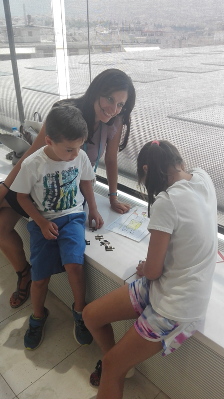 Visita para niños en el Museo de la Acrópolis