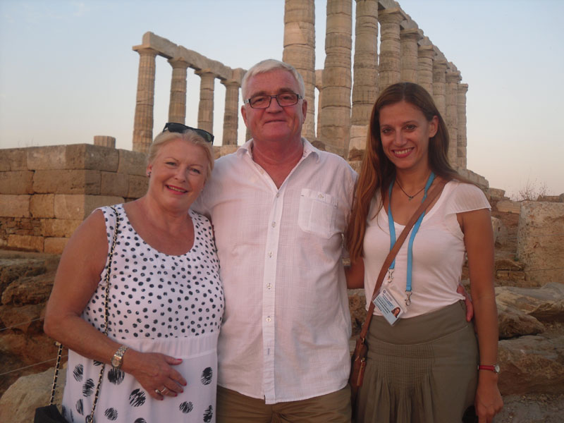 Temple of poseidon by cape sounio