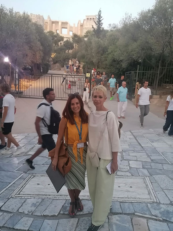 With NY artist Carol Bove by the Acropolis